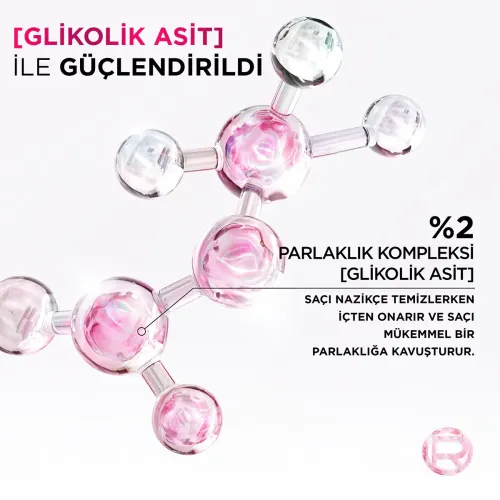 L'Oreal Paris Elseve Glycolic Gloss Mükemmel Parlaklık için Bakım Yapan Şampuan 200 ml